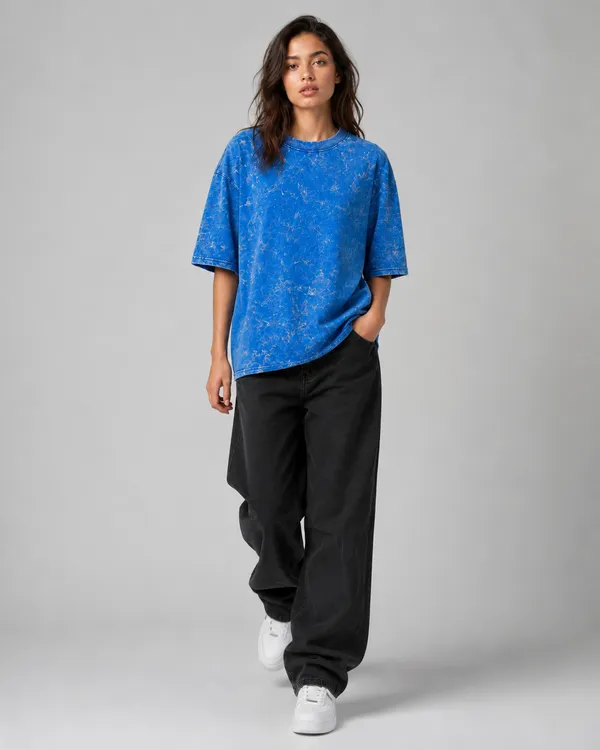 TRIPPIN_Acid_Wash_Oversized_T-Shirt_–_Blue_|_Unisex