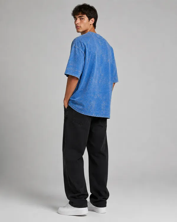 TRIPPIN_Acid_Wash_Oversized_T-Shirt_–_Blue_|_Unisex