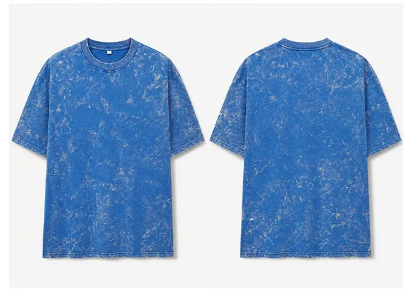 Blue_Cotton_French_Terry_Crew_Neck_Oversized_T-Shirt_For_Men