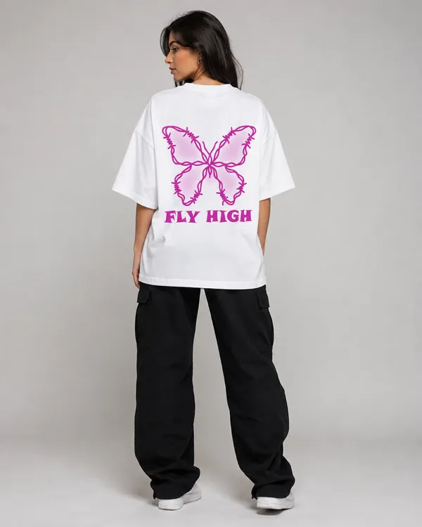 TRIPPIN_Fly_High_Oversized_T-Shirt_–_White_|_Unisex