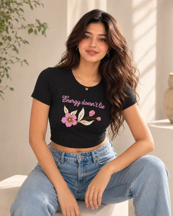 TRIPPIN_Energy_Doesn’t_Lie_Floral_Women’s_Crop_Top_–_Black
