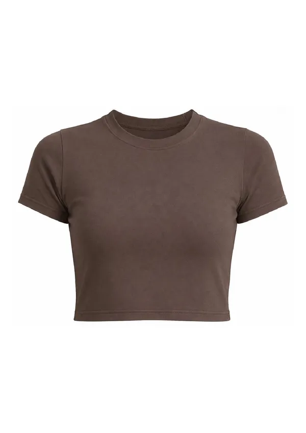 White_Cotton_Crew_Neck_Crop_Top_For_Women