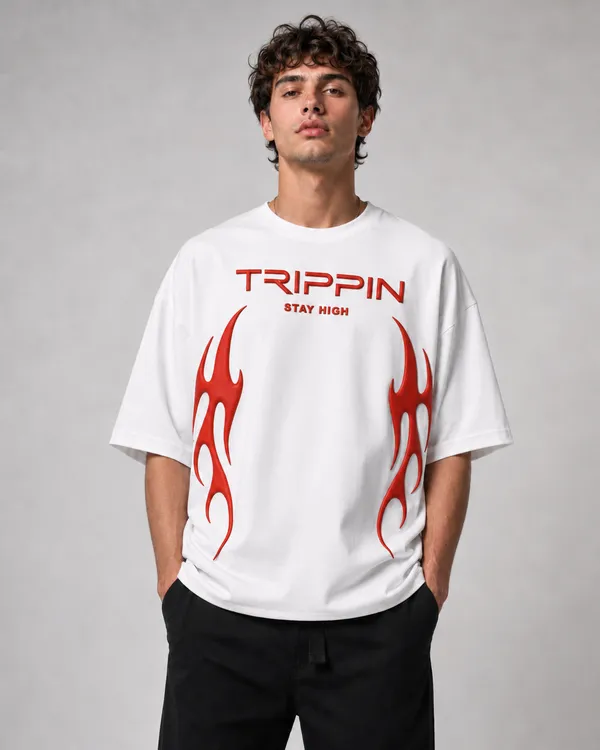 TRIPPIN_Stay_High_Puff_Print_Oversized_T-Shirt_–_White_|_Unisex