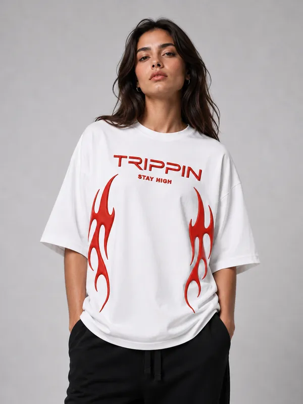 TRIPPIN_Stay_High_Puff_Print_Oversized_T-Shirt_–_White_|_Unisex