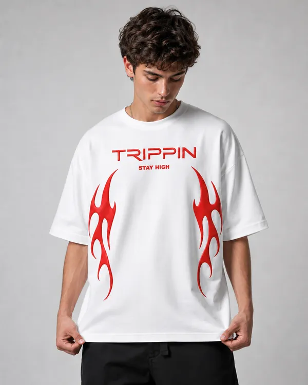 TRIPPIN_Stay_High_Puff_Print_Oversized_T-Shirt_–_White_|_Unisex