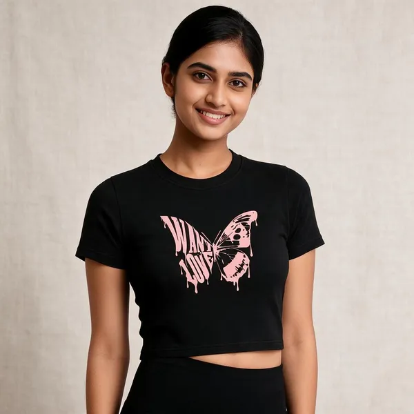 Brown_Cotton_Graphic_Crop_Top_For_Women