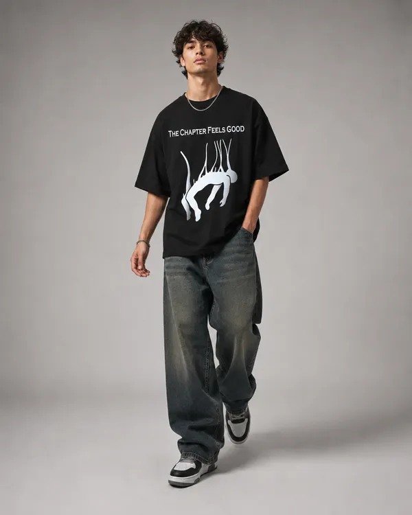 Freefall_Chapter_Oversized_T-Shirt_–_Black_|_Unisex