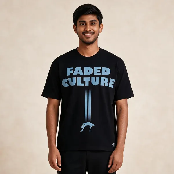 Black_Cotton_French_Terry_Graphic_T-Shirt_For_Men