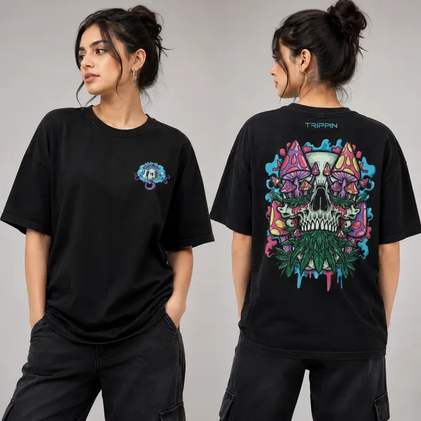 Black_Cotton_French_Terry_Graphic_Print_T-Shirt_For_Unisex