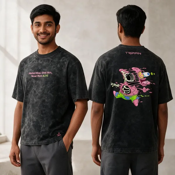 Black_Cotton_French_Terry_Acid_Wash_Graphic_Oversized_T-Shirt_For_Men