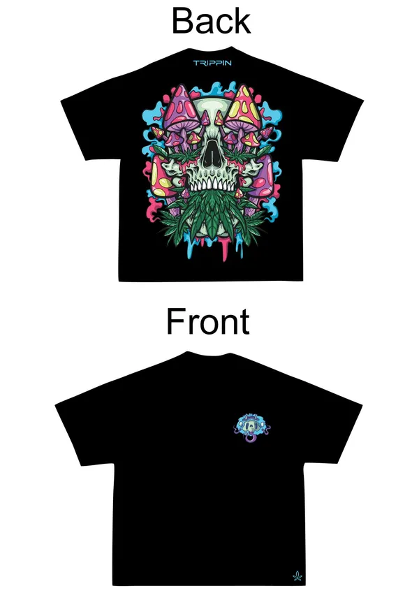 Black_Cotton_French_Terry_Graphic_Print_T-Shirt_For_Unisex