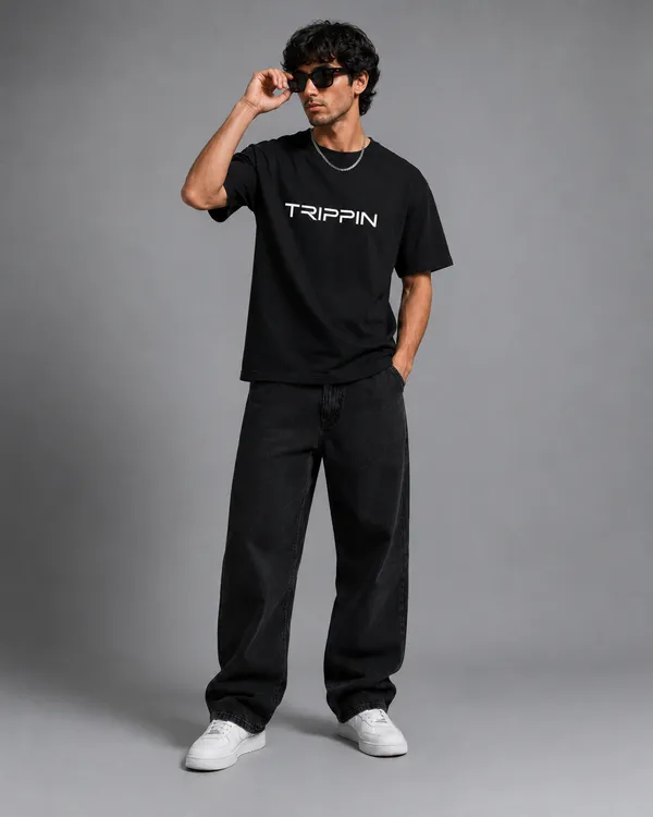 TRIPPIN_Soulform_Graphic_Oversized_T-Shirt_–_Black_|_Unisex