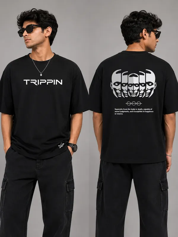 Black_Cotton_French_Terry_Graphic_Print_Crew_Neck_T-Shirt_For_Men