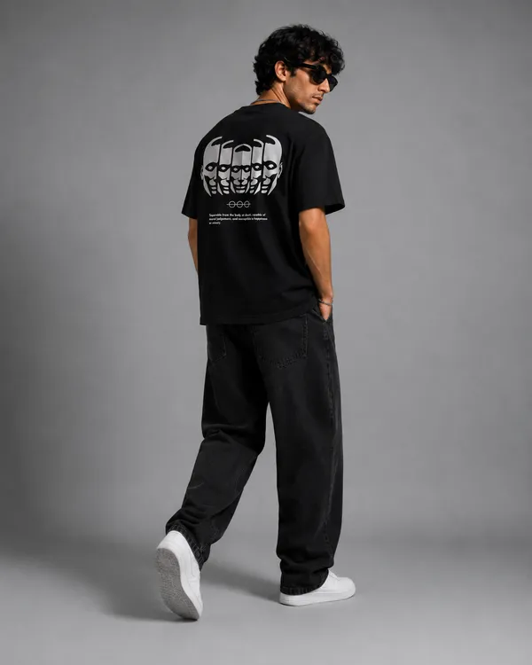 TRIPPIN_Soulform_Graphic_Oversized_T-Shirt_–_Black_|_Unisex