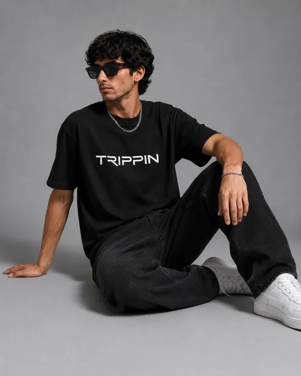 TRIPPIN_Soulform_Graphic_Oversized_T-Shirt_–_Black_|_Unisex
