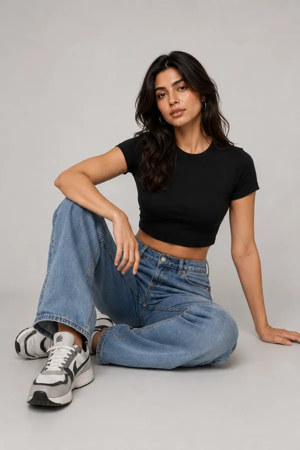 TRIPPIN_Essential_Women’s_Crop_Top_–_Black