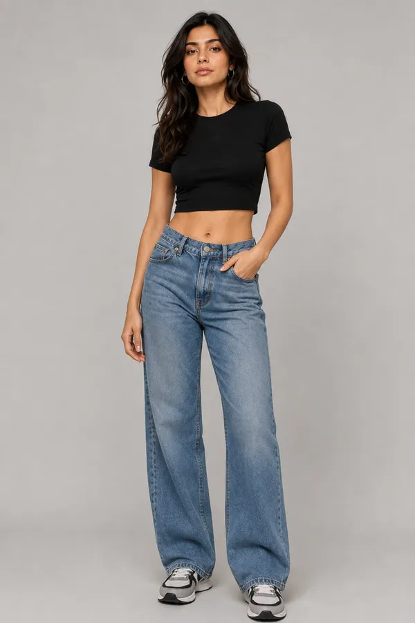 TRIPPIN_Essential_Women’s_Crop_Top_–_Black
