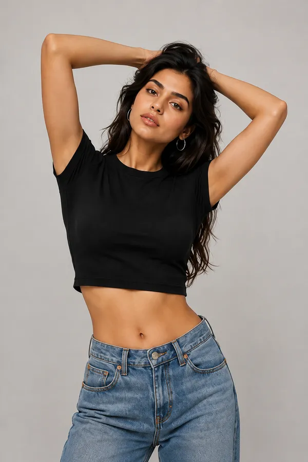 TRIPPIN_Essential_Women’s_Crop_Top_–_Black