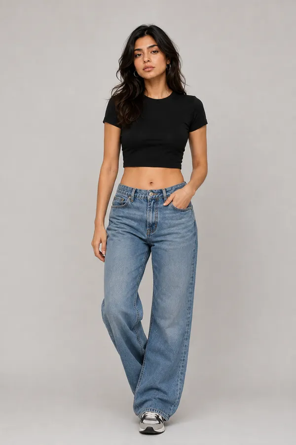 TRIPPIN_Essential_Women’s_Crop_Top_–_Black