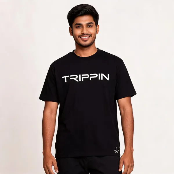 Black_Cotton_French_Terry_Graphic_Print_Crew_Neck_T-Shirt_For_Men