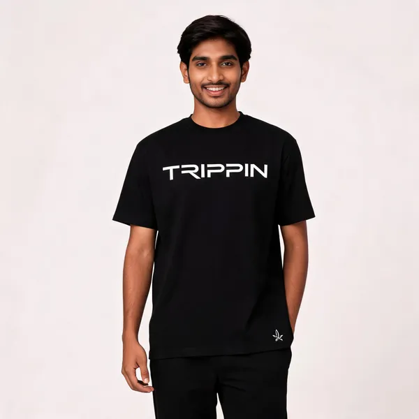 Black_Cotton_French_Terry_Graphic_Print_Crew_Neck_T-Shirt_For_Men