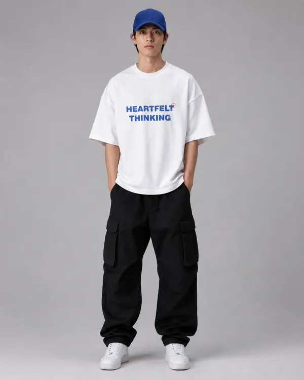 TRIPPIN_Heartfelt_Thinking_Oversized_T-Shirt_–_White_|_Unisex