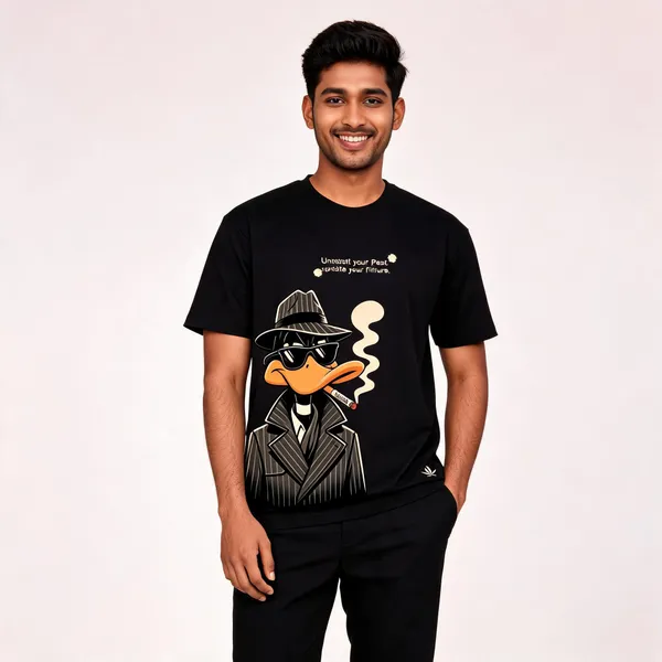 Black_Cotton_French_Terry_Graphic_Print_T-Shirt_For_Men