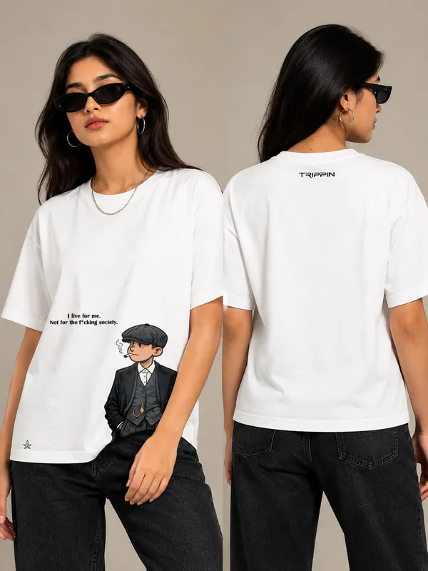 White_Cotton_French_Terry_Oversized_Graphic_T-Shirt_For_Women