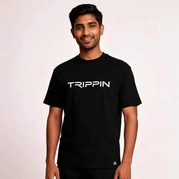 Black_Cotton_French_Terry_Graphic_T-Shirt_For_Men