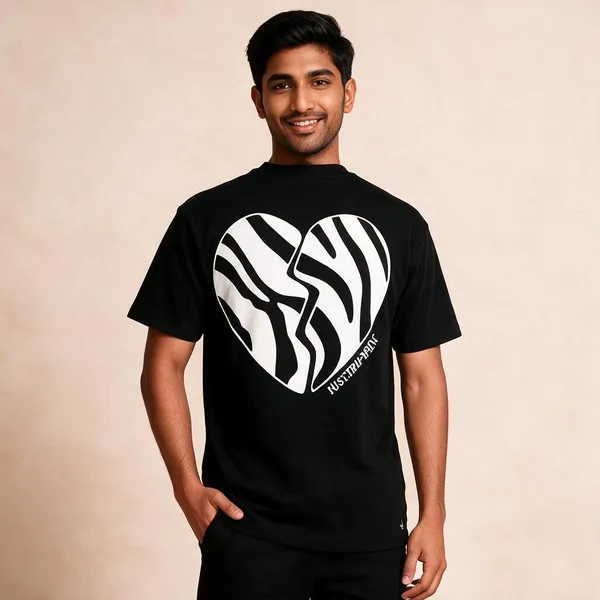 Black_Cotton_French_Terry_Graphic_T-Shirt_For_Men