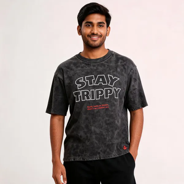 Black_Cotton_French_Terry_Oversized_Graphic_T-Shirt_For_Men
