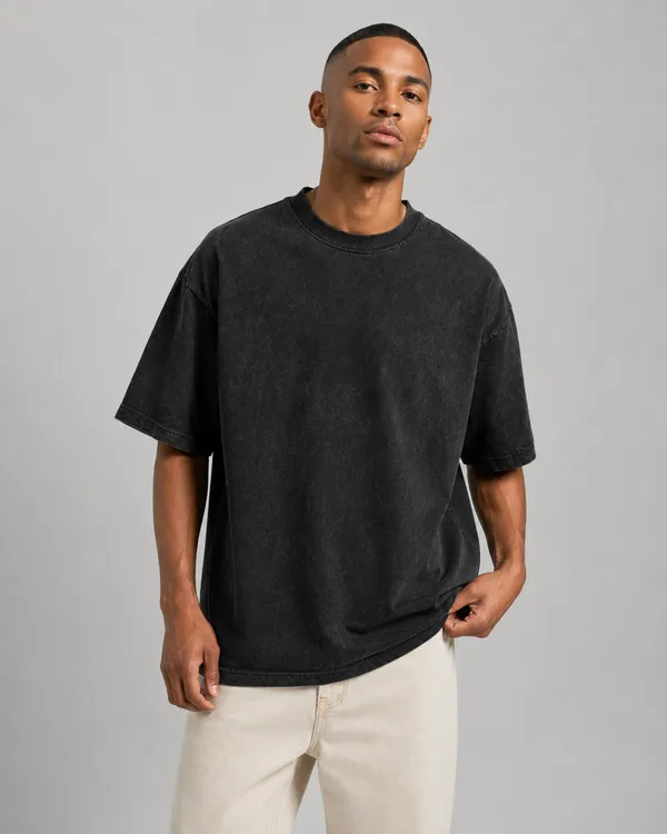 TRIPPIN_Acid_Wash_Oversized_T-Shirt_–_Black_|_Unisex