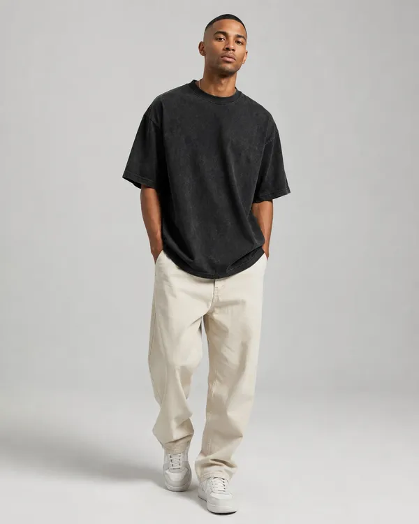 TRIPPIN_Acid_Wash_Oversized_T-Shirt_–_Black_|_Unisex