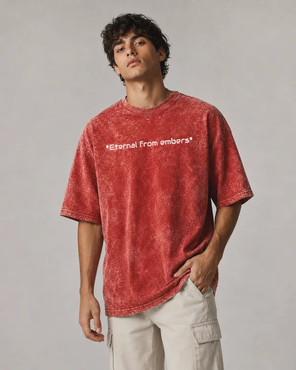 TRIPPIN_Eternal_Embers_Oversized_T-Shirt_–_Red_Acid_Wash_|_Unisex