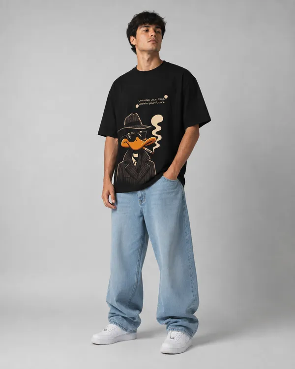 TRIPPIN_Uninstall_Your_Past_Oversized_T-Shirt_–_Black_|_Unisex