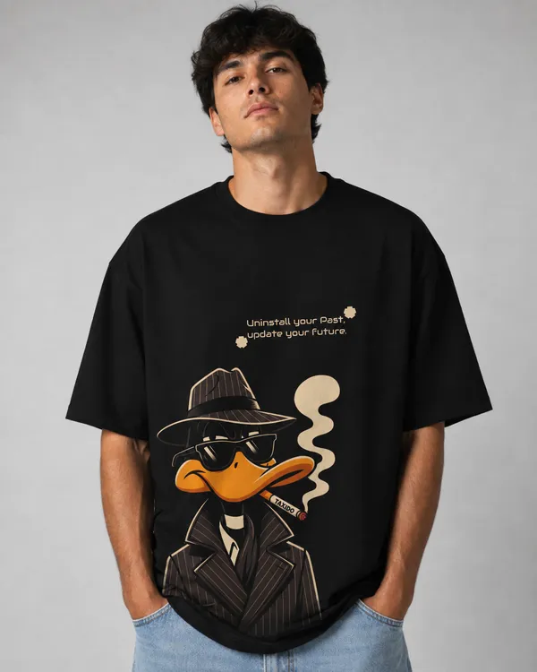 TRIPPIN_Uninstall_Your_Past_Oversized_T-Shirt_–_Black_|_Unisex