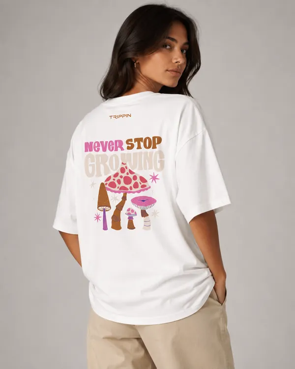 TRIPPIN_Never_Stop_Growing_Oversized_T-Shirt_–_White_|_Unisex