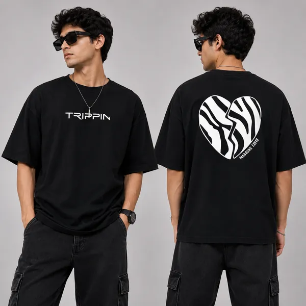 Black_Cotton_French_Terry_Graphic_T-Shirt_For_Men