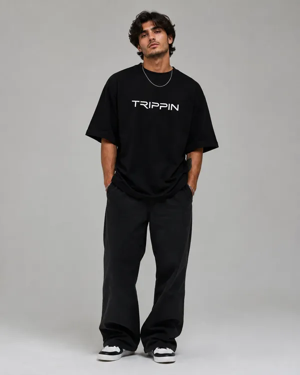 TRIPPIN_Wild_Heart_Oversized_T-Shirt_–_Black_|_Unisex