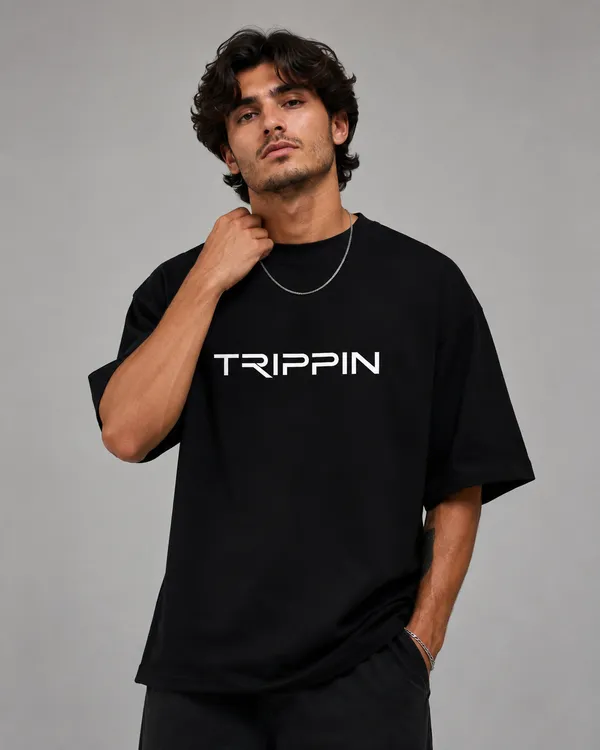 TRIPPIN_Wild_Heart_Oversized_T-Shirt_–_Black_|_Unisex