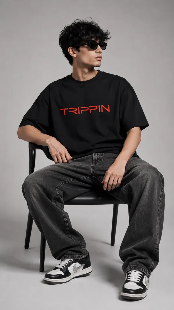 TRIPPIN_Death_Is_Beautiful_Oversized_T-Shirt_–_Black_|_Unisex