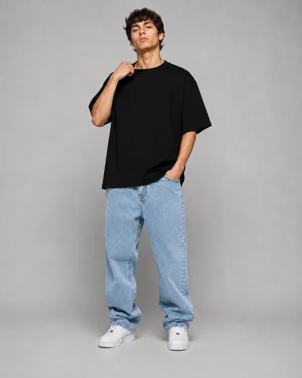 TRIPPIN_Essential_Oversized_T-Shirt_–_Black_|_Unisex