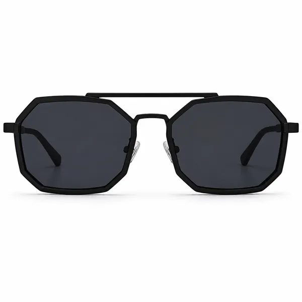 Black_Metal_Geometric_Frame_Sunglasses_For_Men