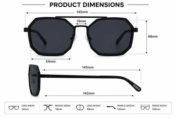 Black_Metal_Geometric_Frame_Sunglasses_For_Men