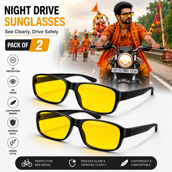 SolRaga_Night_Drive_Sunglasses_for_Men_&_Women_|_Yellow_HD_Vision_Lens_|_UV_Protection_|_Lightweight_|_Unisex_|_Pack_of_2