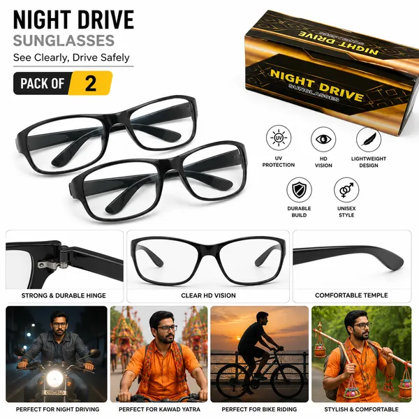 SolRaga_Night_Drive_Sunglasses_for_Men_&_Women_|__HD_Vision_Lens_|_UV_Protection_|_Lightweight_|_Unisex_|_Pack_of_2