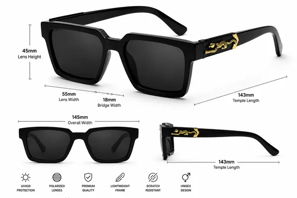 Shine_Black_Tiger_Square_Frame_Sunglasses_For_Men
