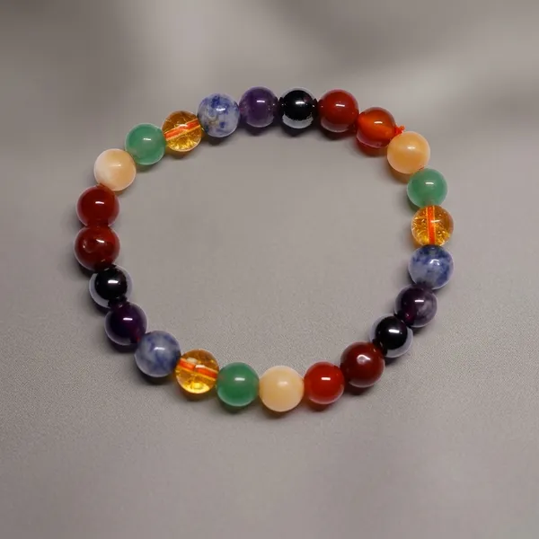 Multicolor_Natural_Stones_Chakra_Bracelet_For_Crystal_Enthusiasts,_Spiritual_Practitioners,_Home_Decorators