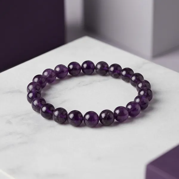 Purple_Natural_Stones_Amethyst_Bracelet_For_Crystal_Enthusiasts,_Spiritual_Practitioners,_Home_Decorators