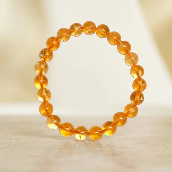 Orange_Natural_Stones_Citrine_Bracelet_For_Crystal_Enthusiasts,_Spiritual_Practitioners,_Home_Decorators